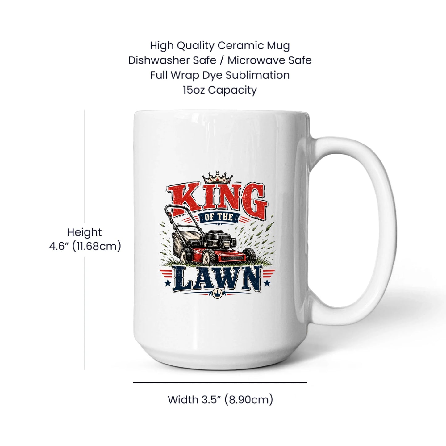 15oz White Mug Spec Image