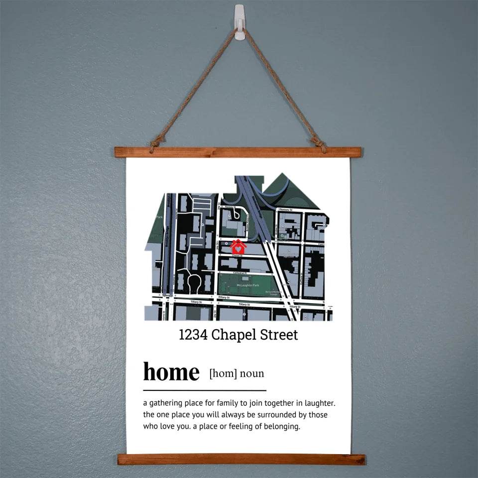 Custom Map - Home Definition Print - Shared Gifts