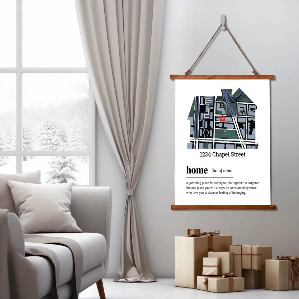 Custom Map - Home Definition Print - Shared Gifts