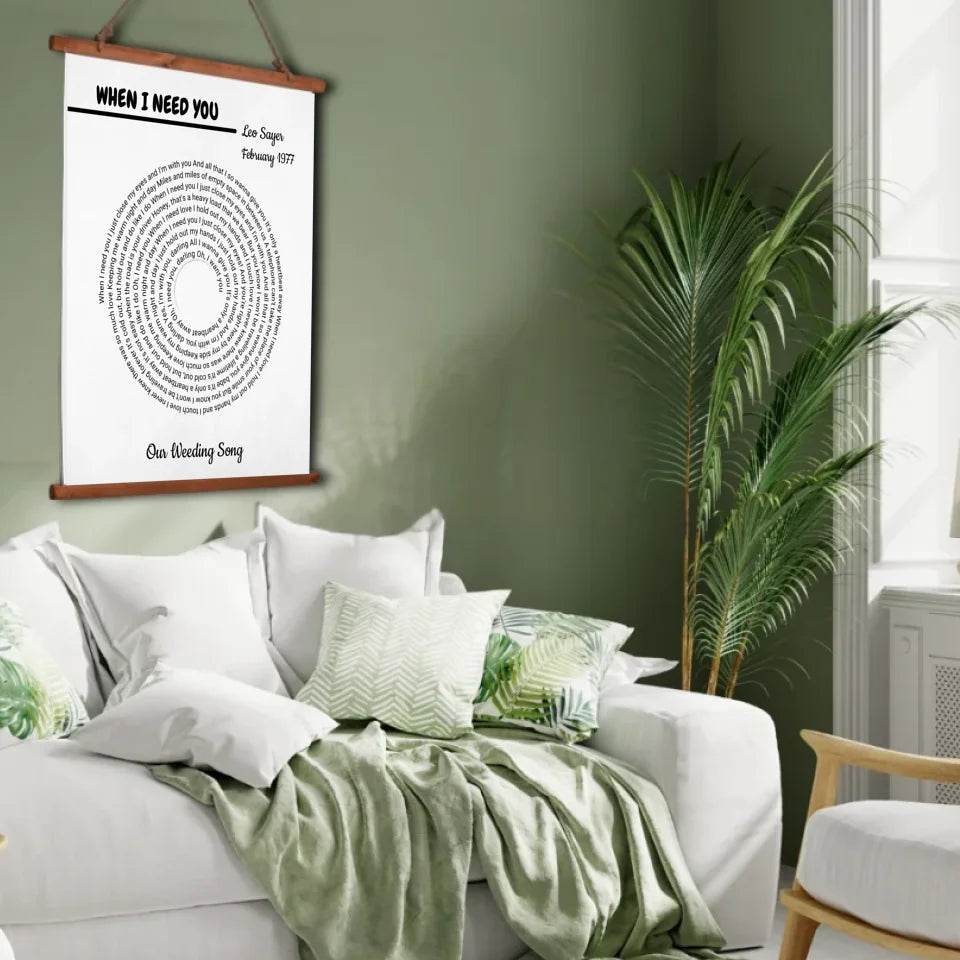 Personalized Custom Vinyl Lyrics Print - Shared Gifts