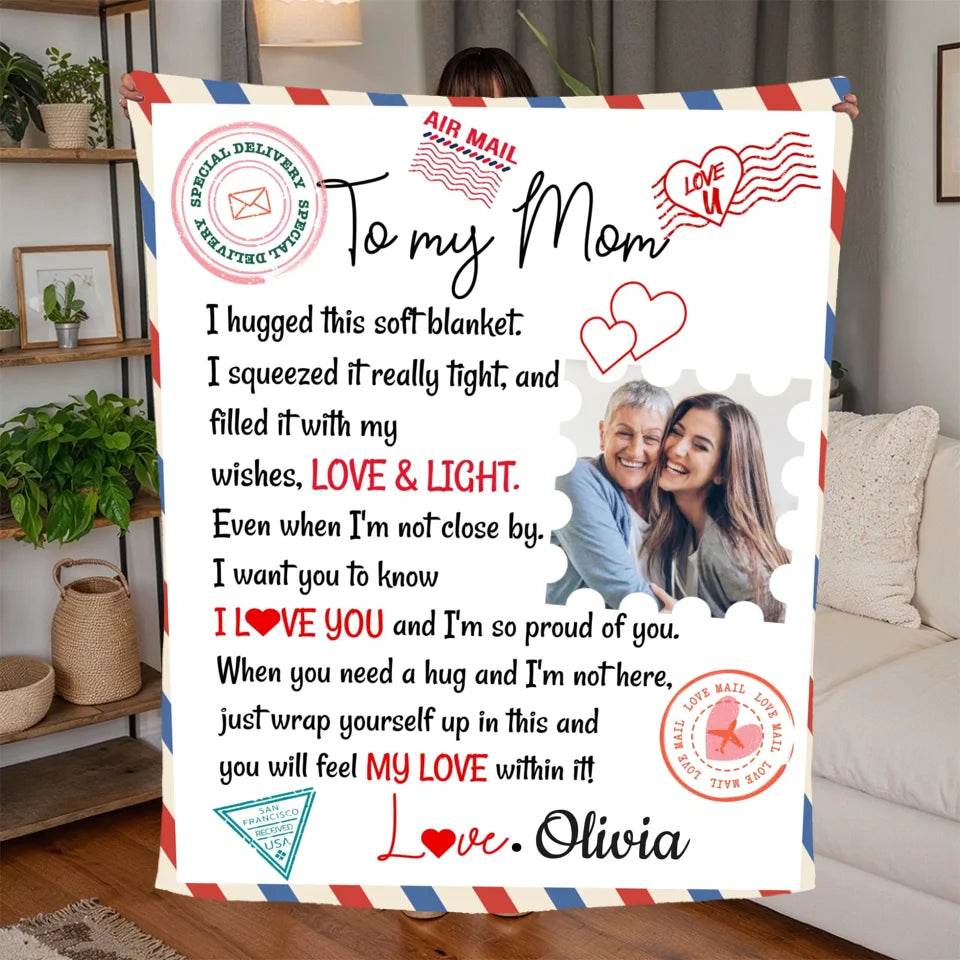 To My Mom Blanket - With My Wishes - Shared Gifts