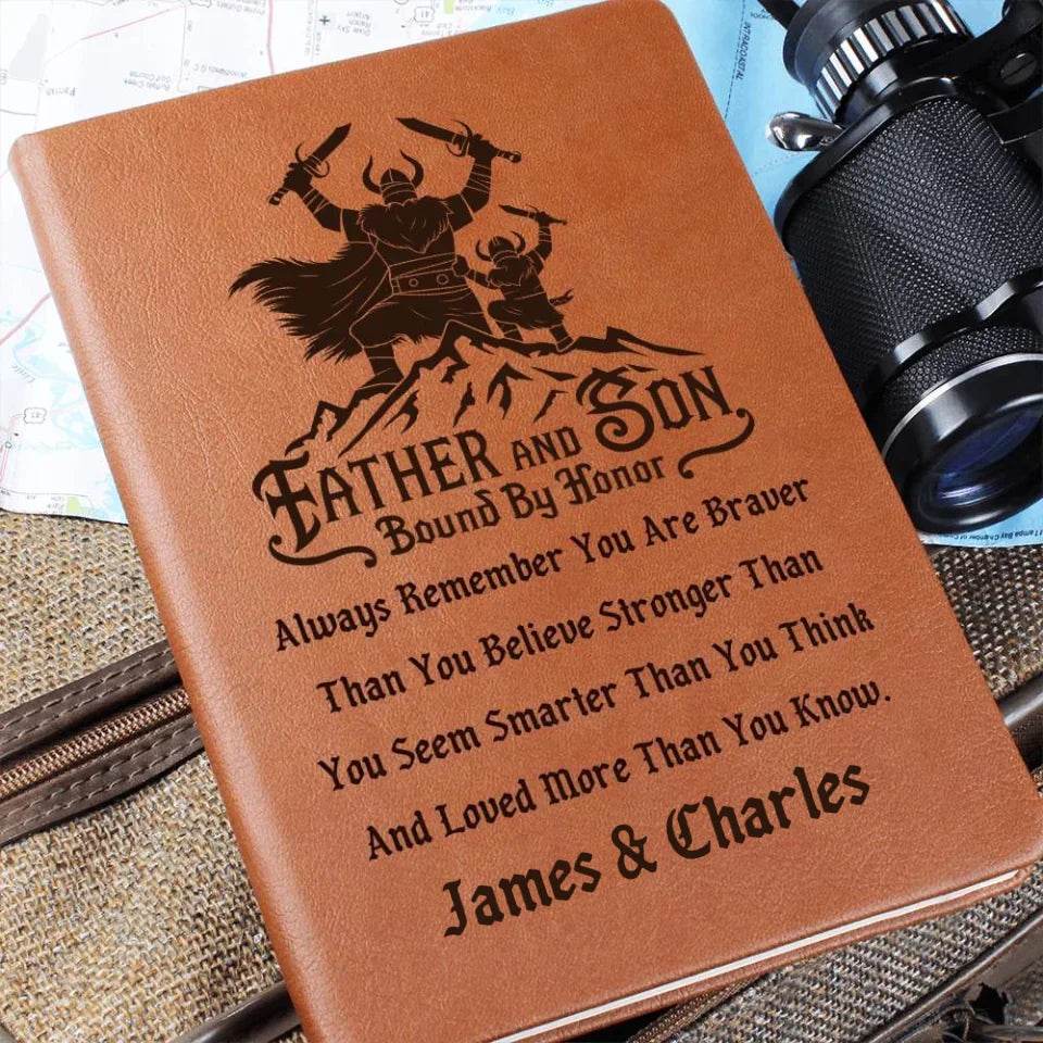Premium Leather Journal - Father and Son Gift - Shared Gifts