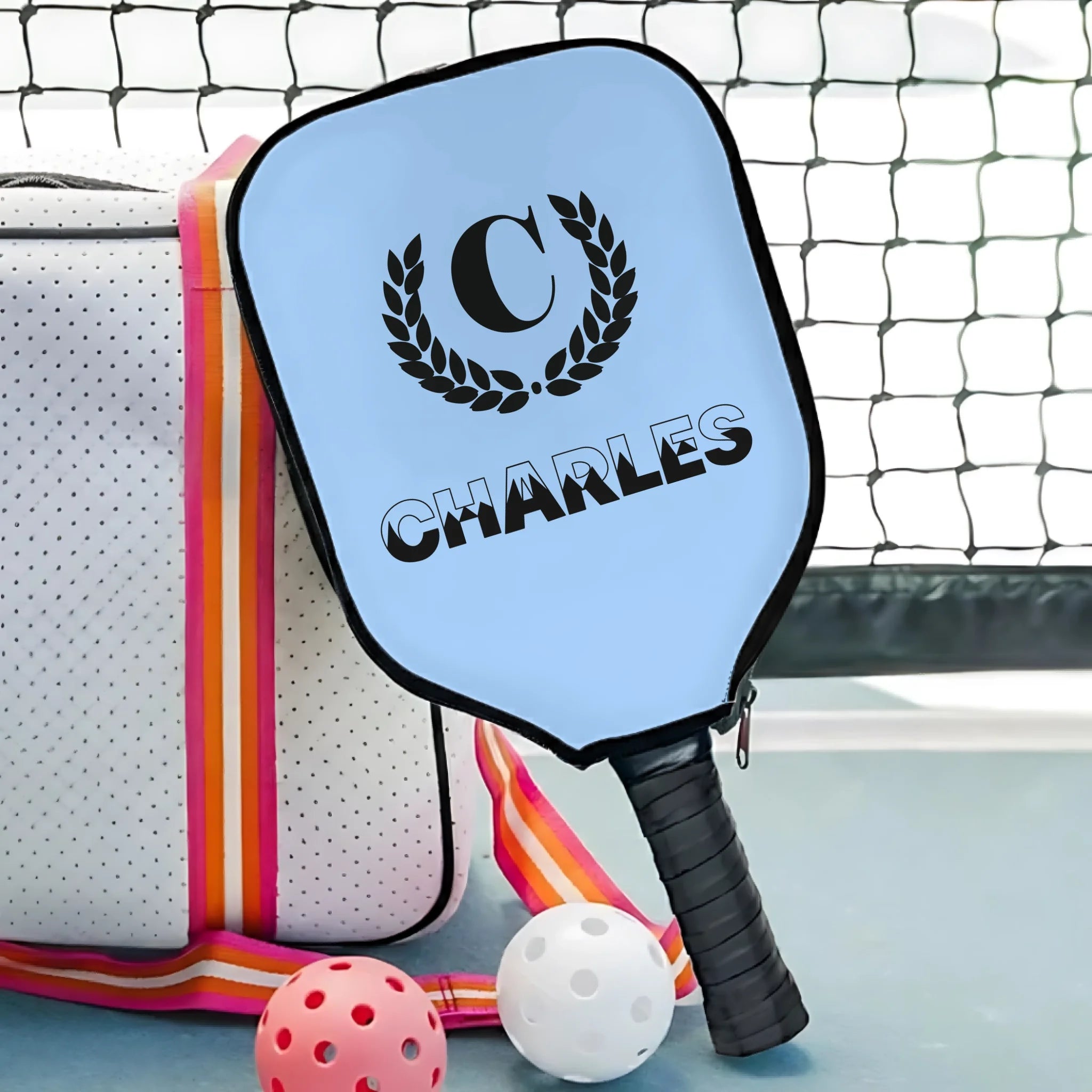 Personalized Pickleball Paddle Cover (Front)