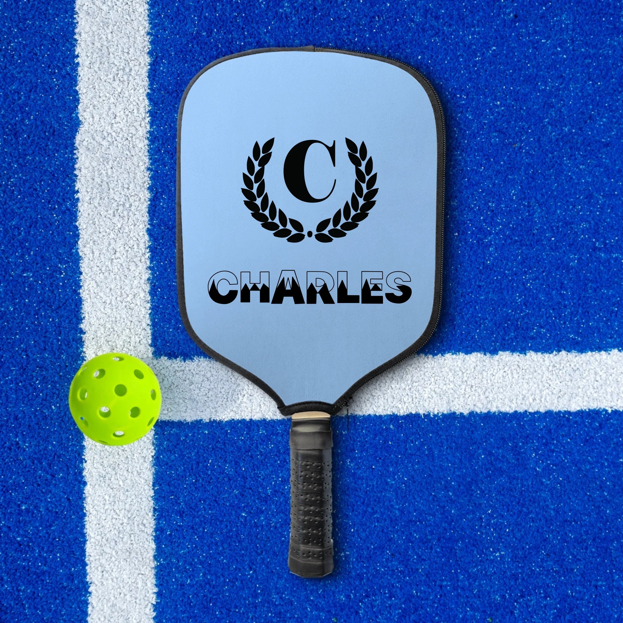 Personalized Pickleball Paddle Cover (Front)