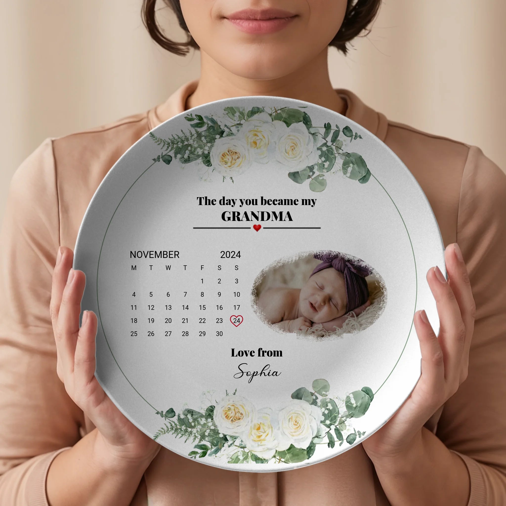 Personalized 10” Keepsake Photo Plate