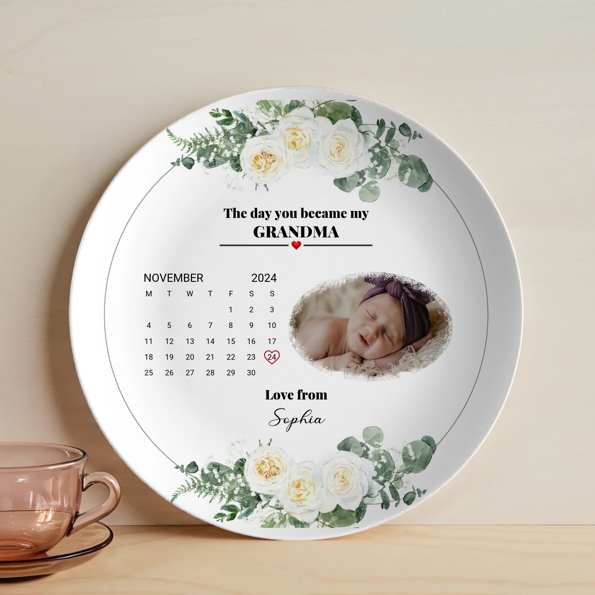 Personalized 10” Keepsake Photo Plate