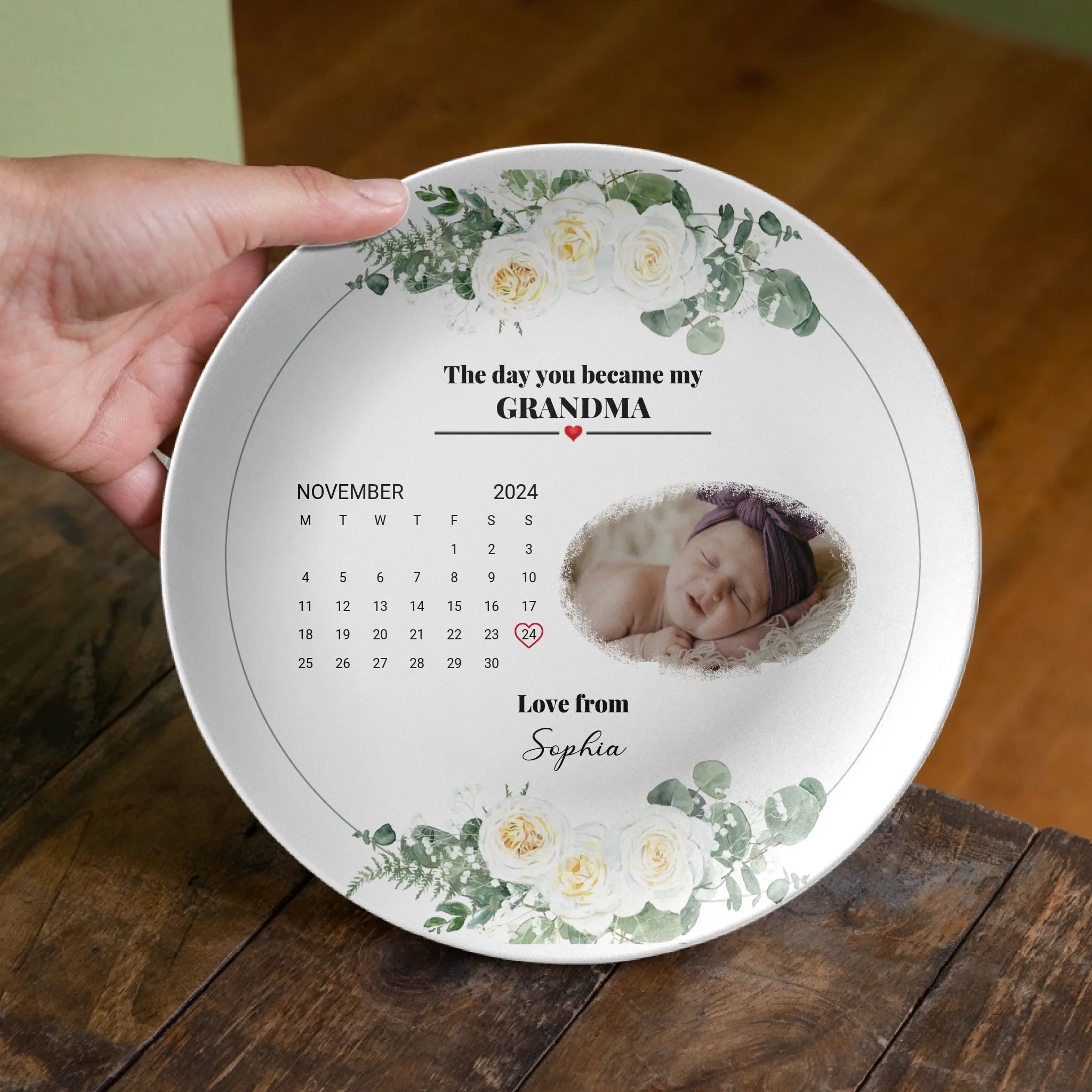 Personalized 10” Keepsake Photo Plate