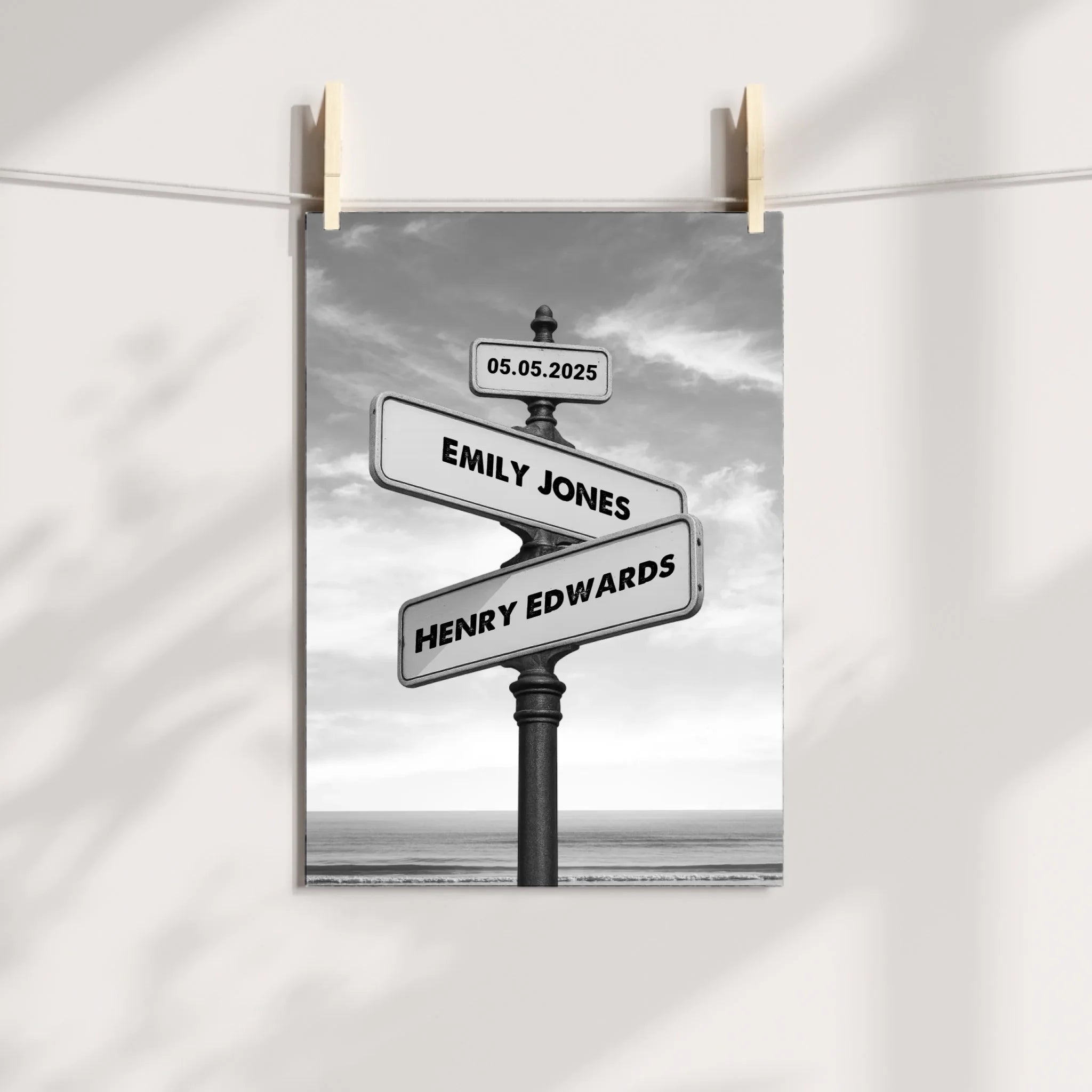 Personalized Couple Street Sign Poster