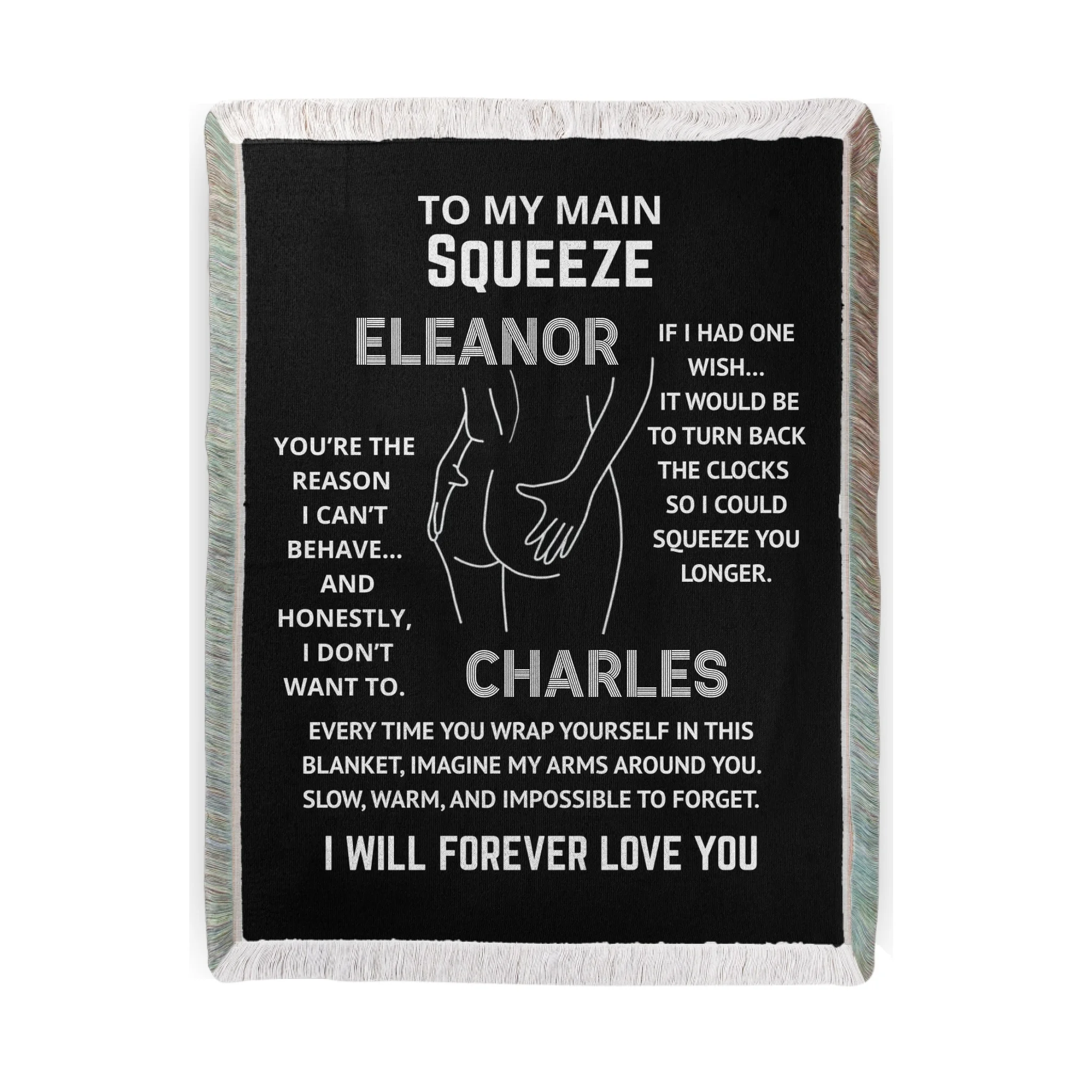 Personalized Woven Blanket - To My Main Squeeze