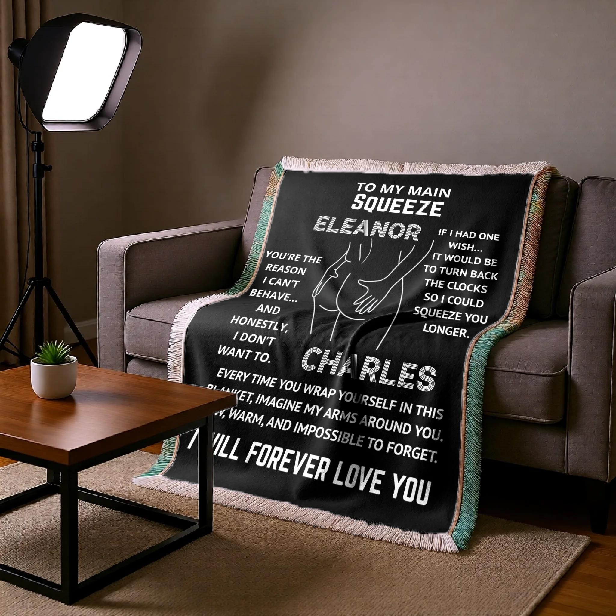 Personalized Woven Blanket - To My Main Squeeze