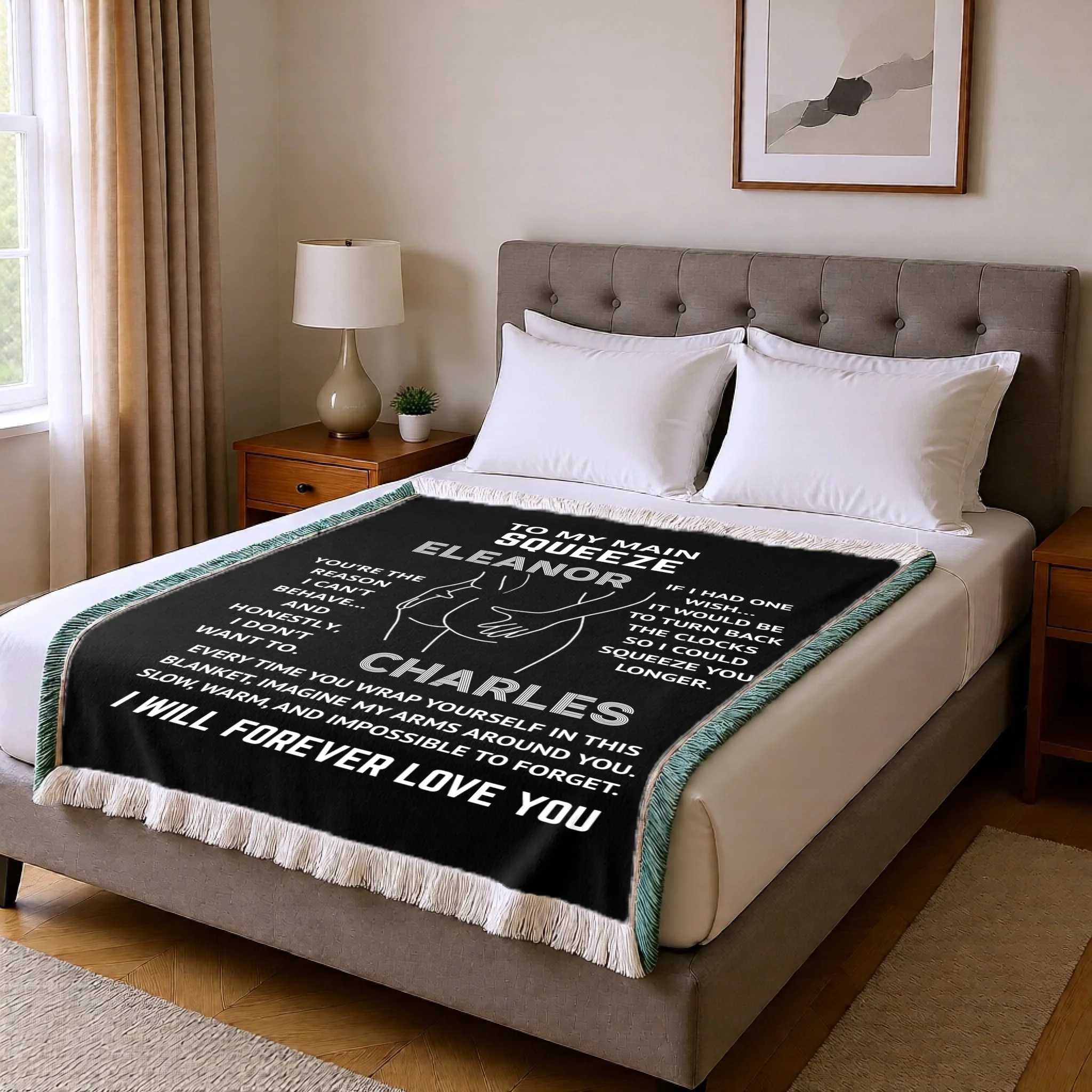 Personalized Woven Blanket - To My Main Squeeze