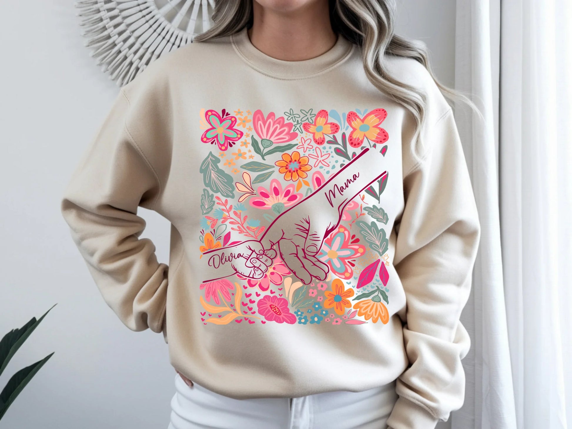 86.Gildan 18000 Sand Sweatshirt Mockup, G180 Sand Crewneck Mock-up (1)_result