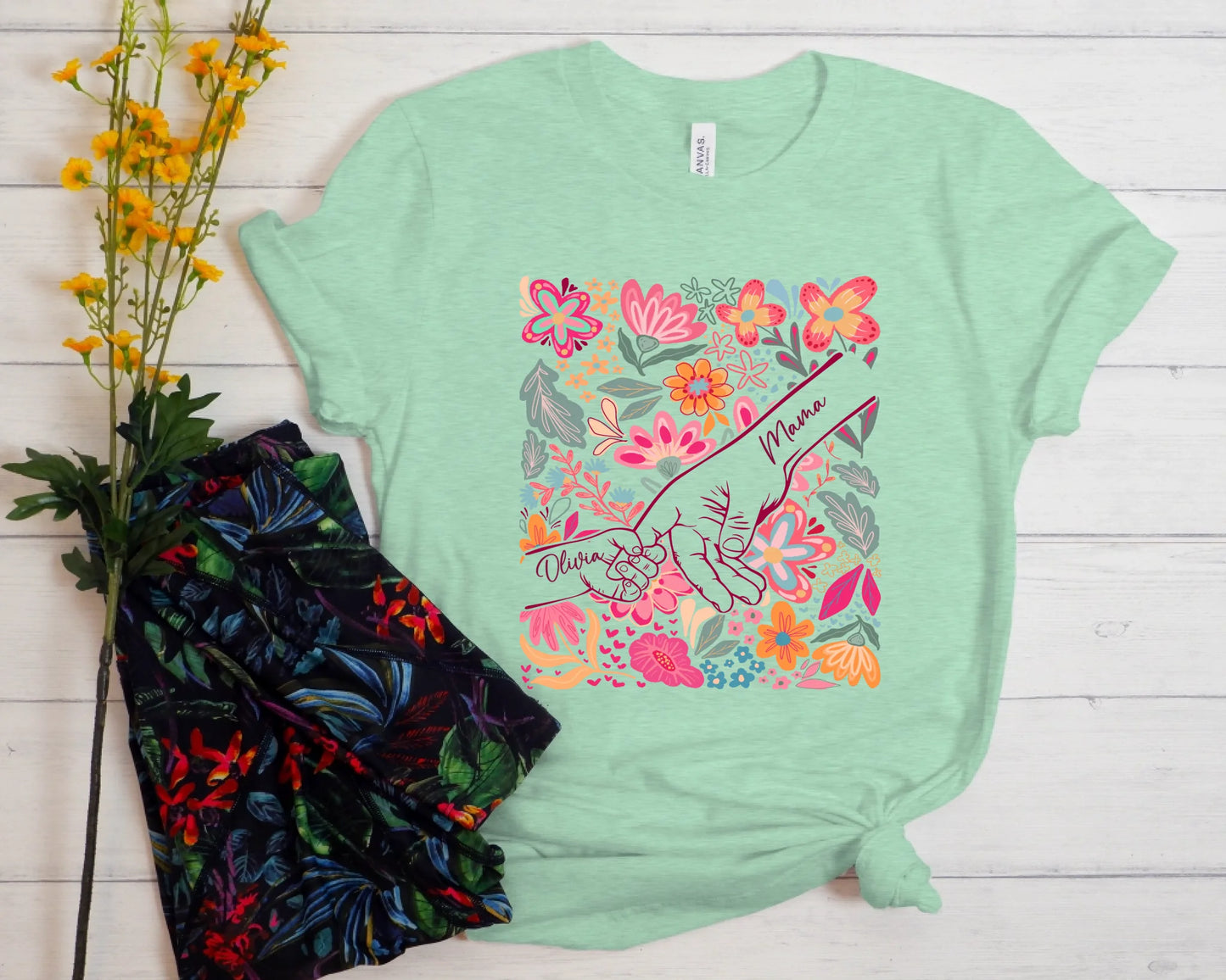 Bella Canvas HeatherPrism Mint