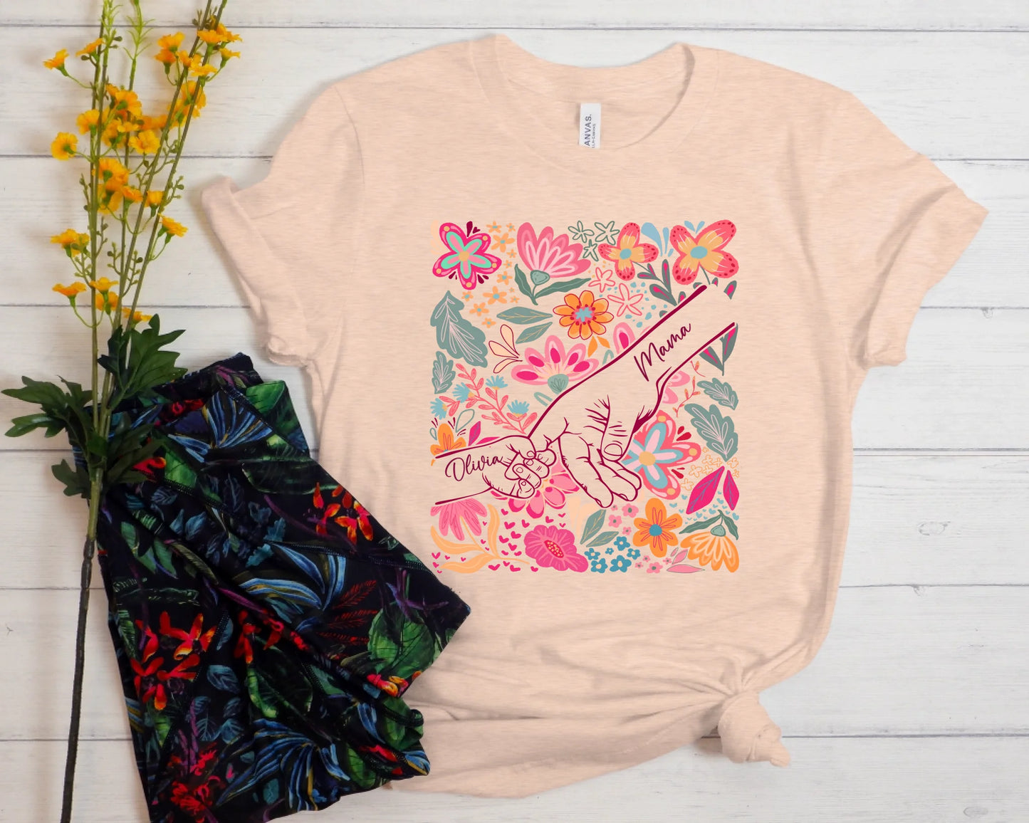 Bella Canvas HeatherPrism Peach