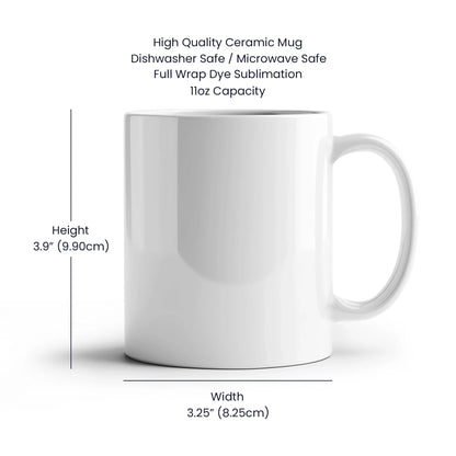 11oz White Mug Spec Image