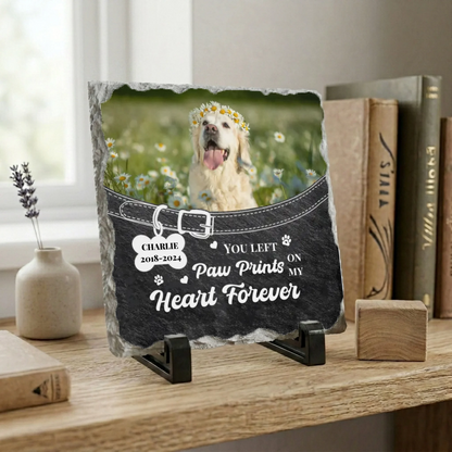 Personalized Dog Memorial Photo Slate