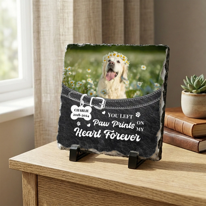 Personalized Dog Memorial Photo Slate