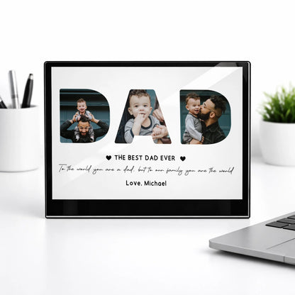Personalized Glass Photo Frame – The Perfect Gift for Dad