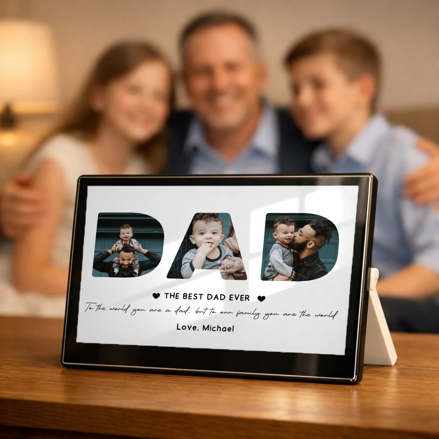 Personalized Glass Photo Frame – The Perfect Gift for Dad