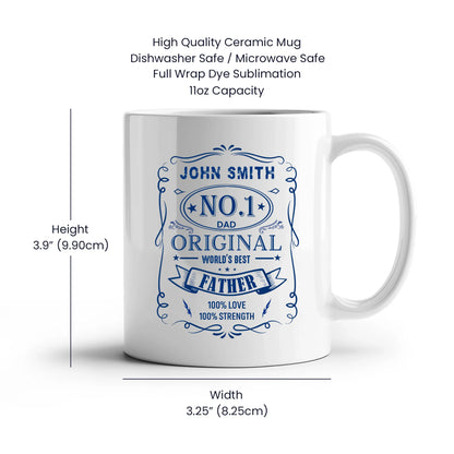 11oz White Mug Spec Image