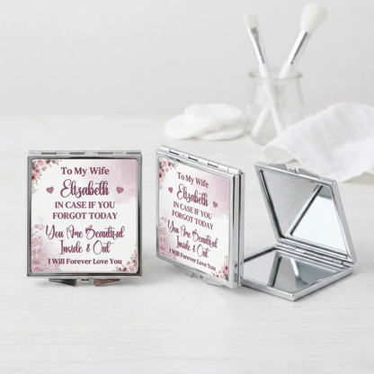 To My Wife - How Beautiful You Are Compact Mirror