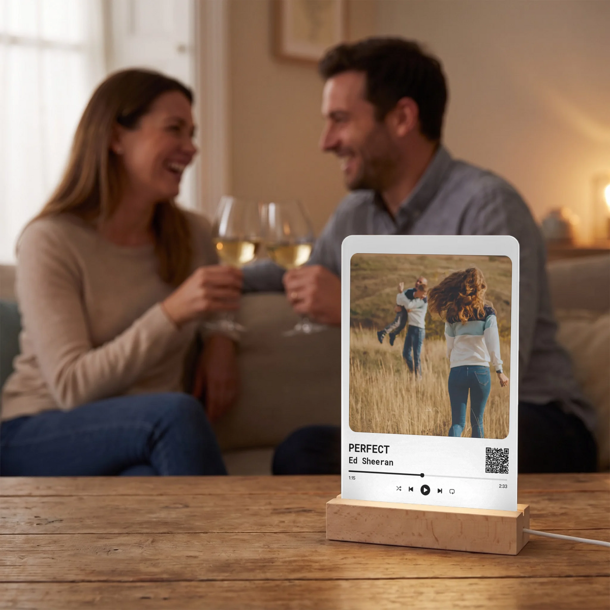 Personalized Spotify-Style Photo LED Lamp