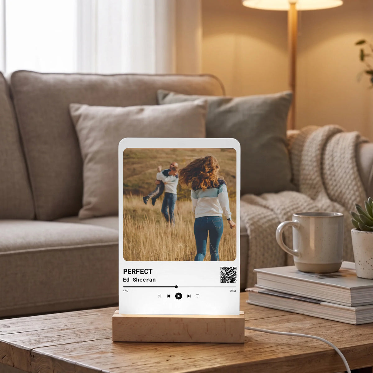 Personalized Spotify-Style Photo LED Lamp