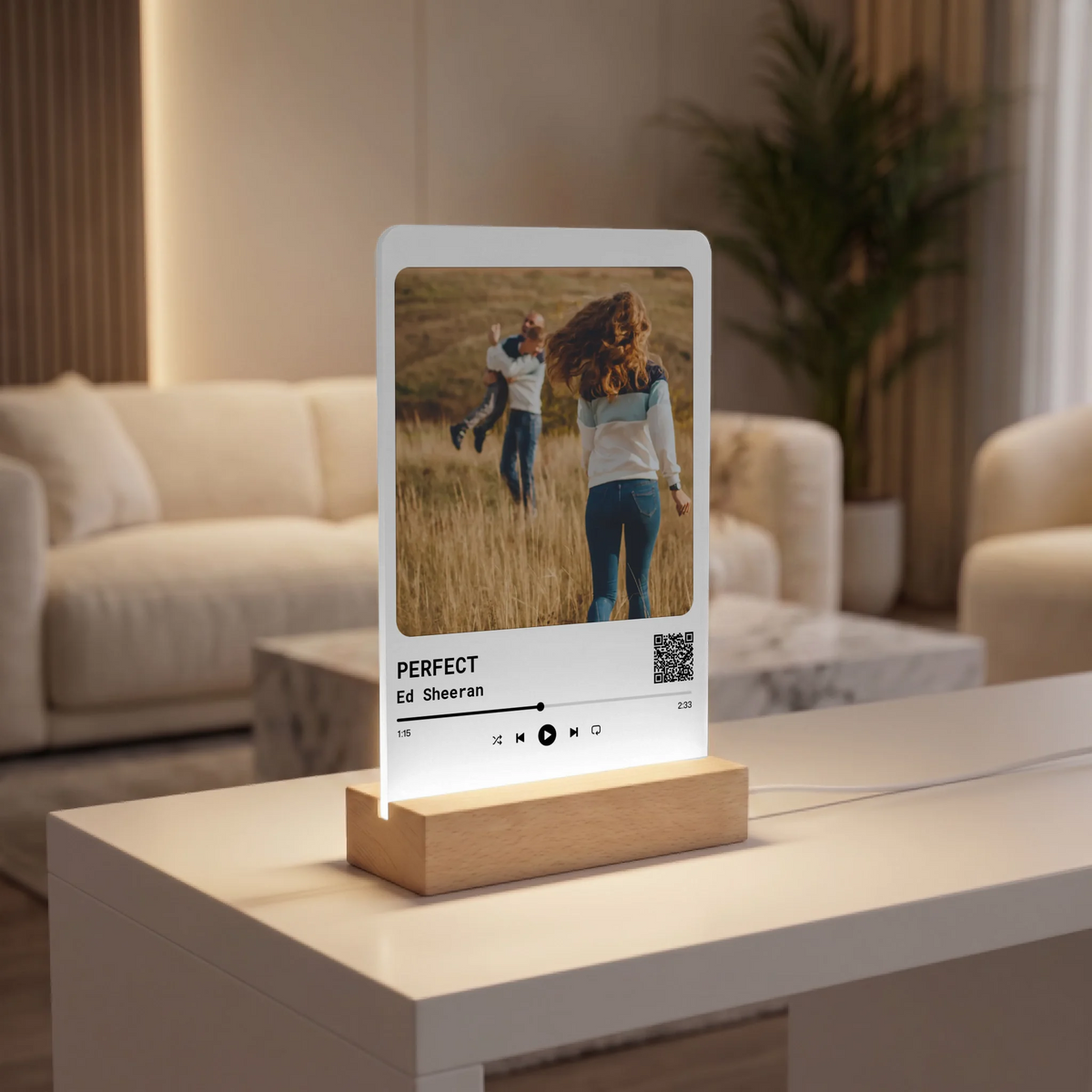 Personalized Spotify-Style Photo LED Lamp