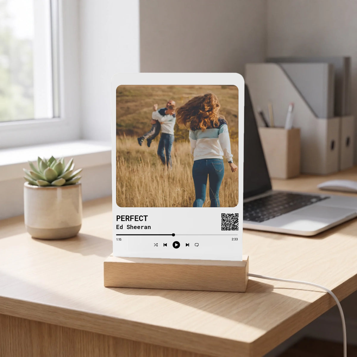 Personalized Spotify-Style Photo LED Lamp