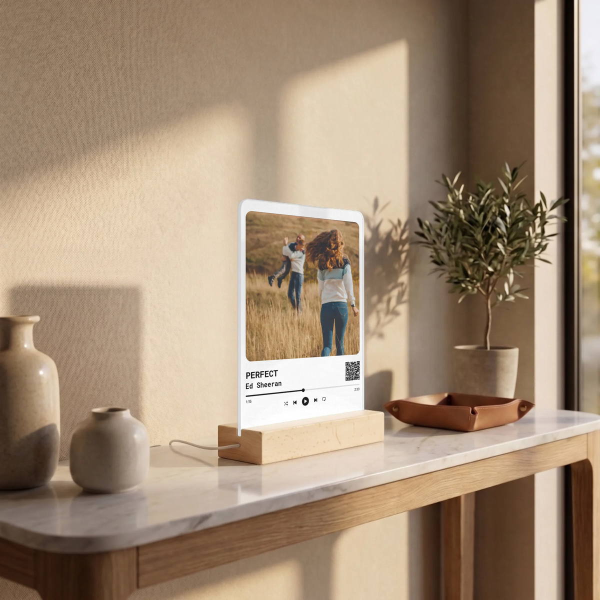 Personalized Spotify-Style Photo LED Lamp