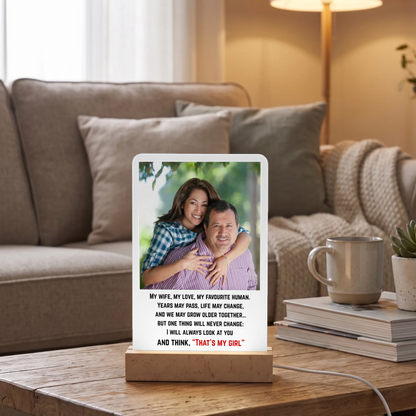 Personalized Photo Acrylic Gift for Wife