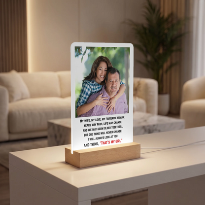 Personalized Photo Acrylic Gift for Wife