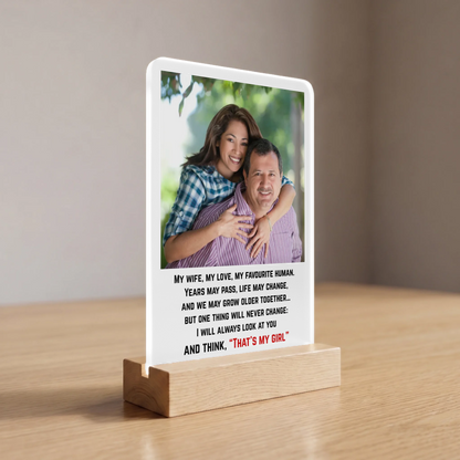 Personalized Photo Acrylic Gift for Wife