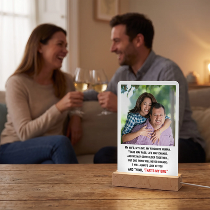 Personalized Photo Acrylic Gift for Wife