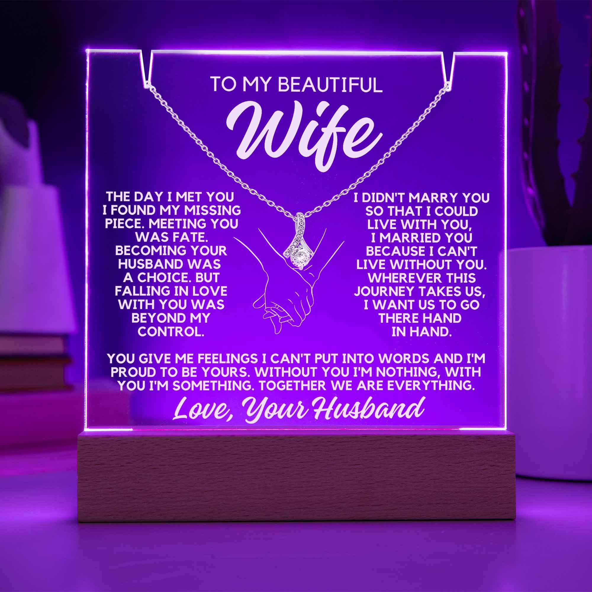 To My Wife - The Day I Met You - Shared Gifts