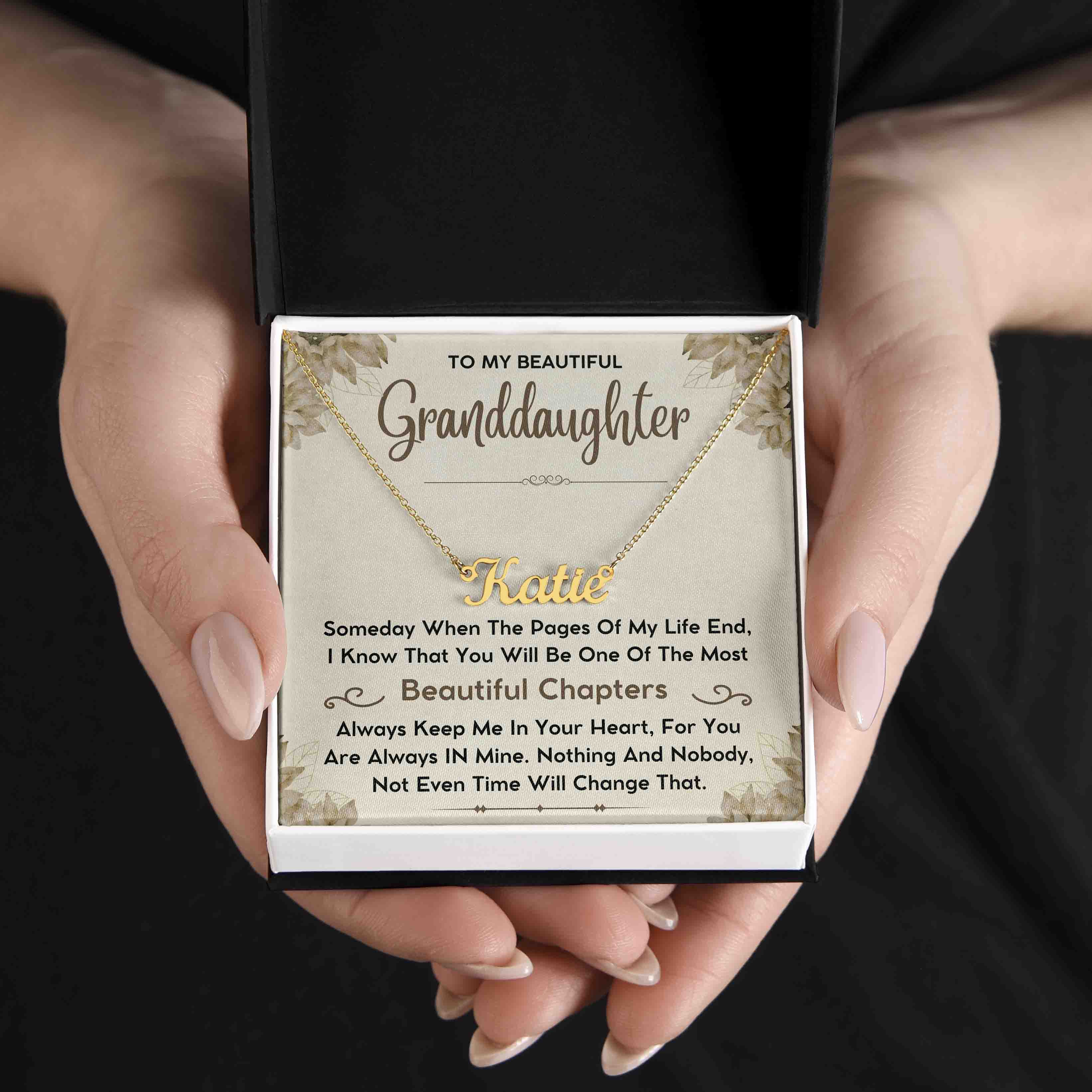 To My Granddaughter Gift - In Your Heart