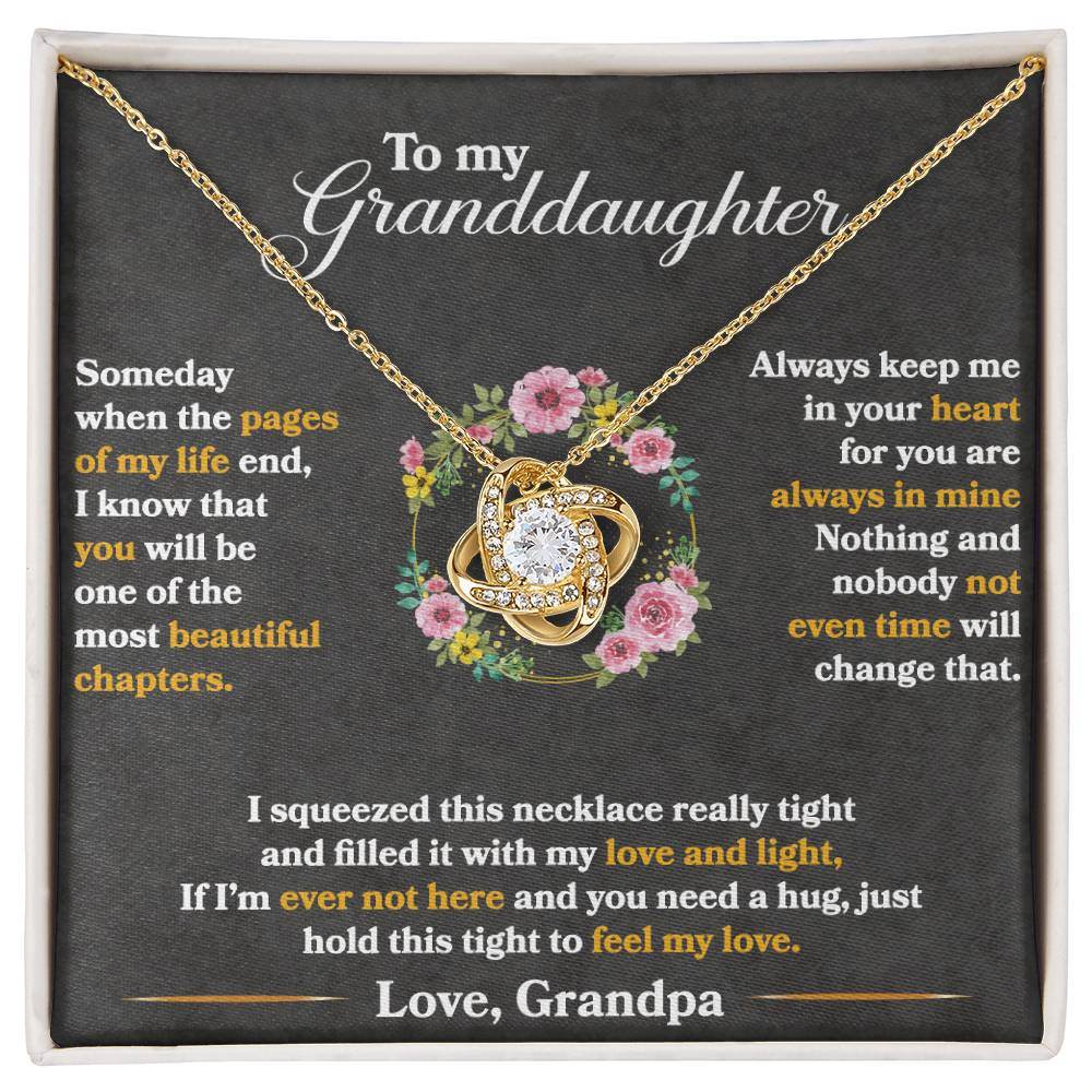 To My Granddaughter, Hold This Tight To Feel My Love - Shared Gifts