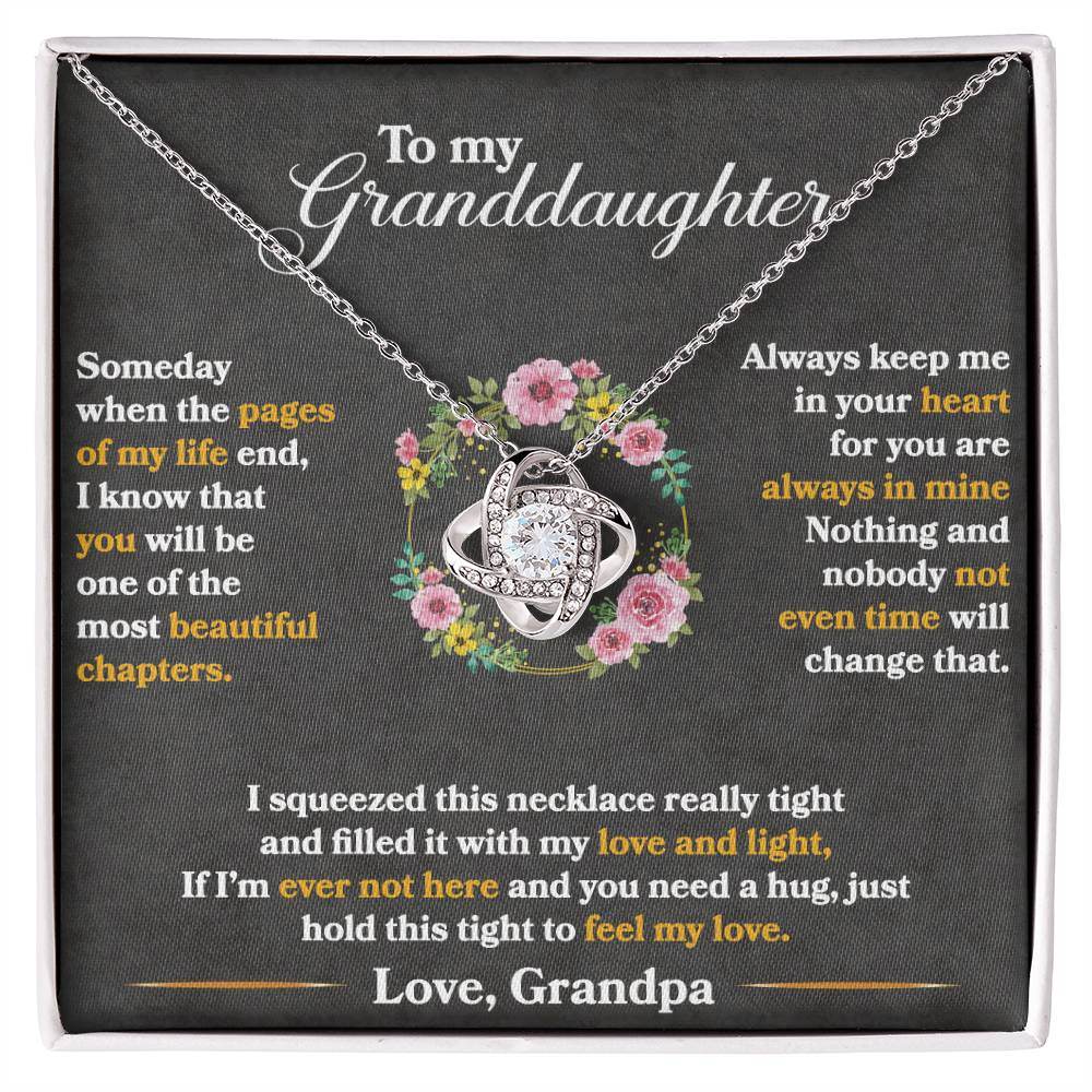 To My Granddaughter, Hold This Tight To Feel My Love - Shared Gifts