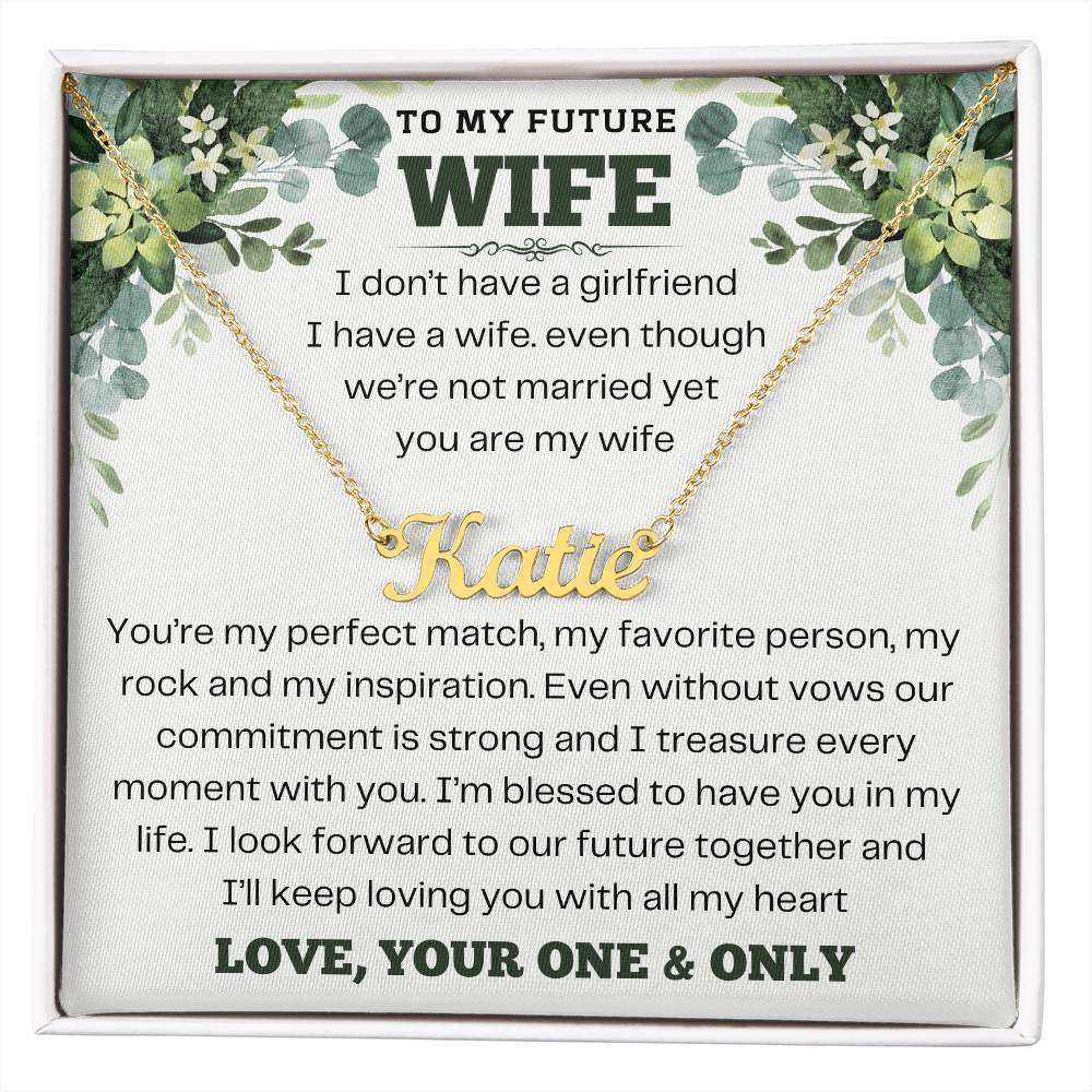 To My Future Wife - My Rock And Inspiration - Shared Gifts